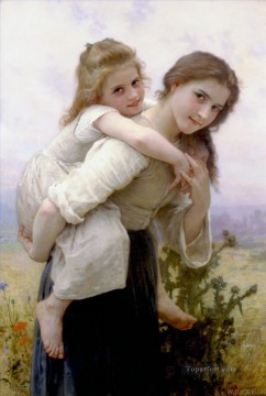 Fardeau agreable Realism William Adolphe Bouguereau Oil Paintings